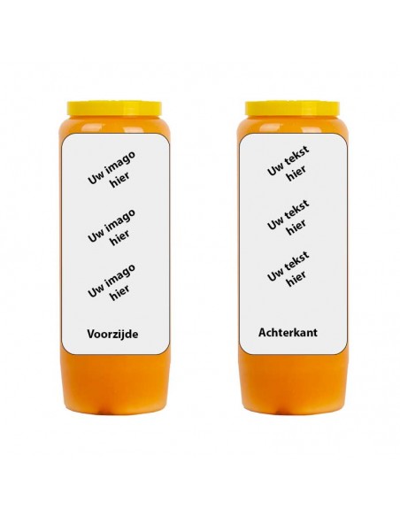 Bougie de neuvaine avec votre image et texte - personnalisable