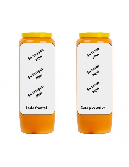 Bougie de neuvaine avec votre image et texte - personnalisable