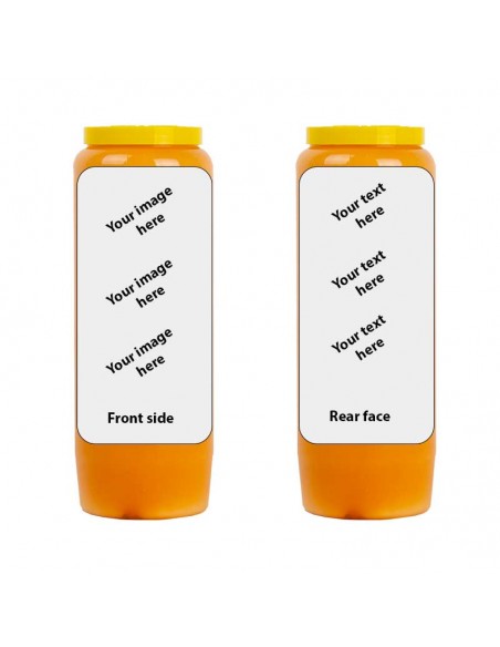 Novena kaars met uw afbeelding en tekst - aanpasbaar