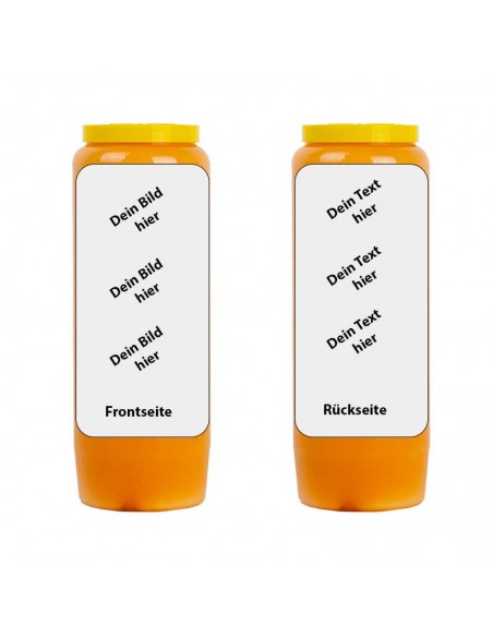 Novene Kerze mit Ihrem Bild und Text - individuell anpassbar