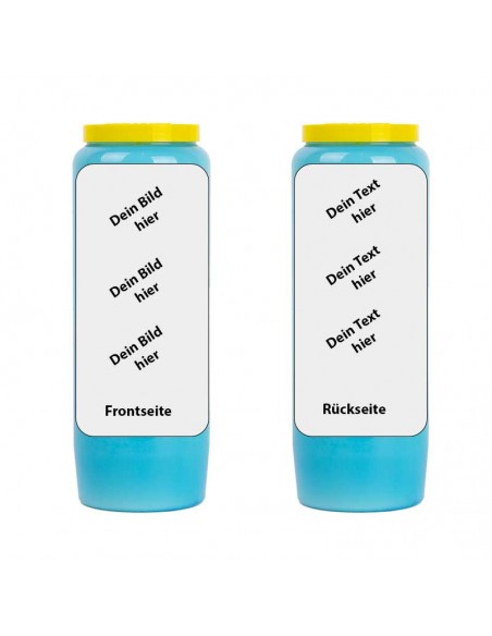Bougie de neuvaine avec votre image et texte - personnalisable
