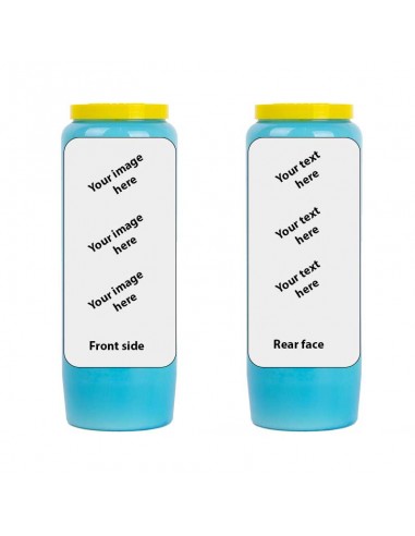 Novena candle with your image and text - customizable