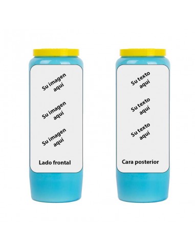 Novena candle with your image and text - customizable