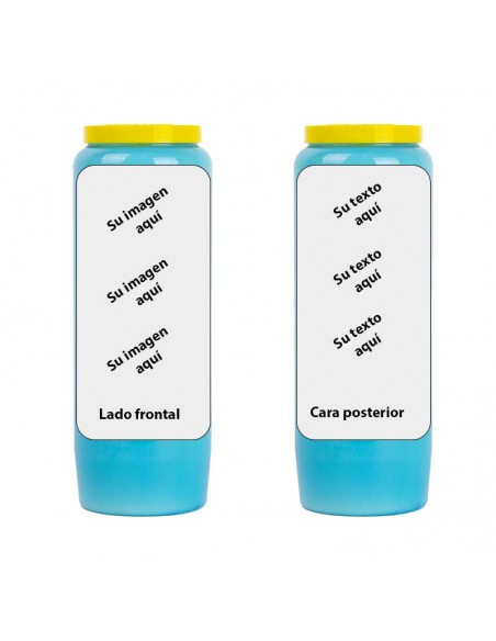 Novena candle with your image and text - customizable