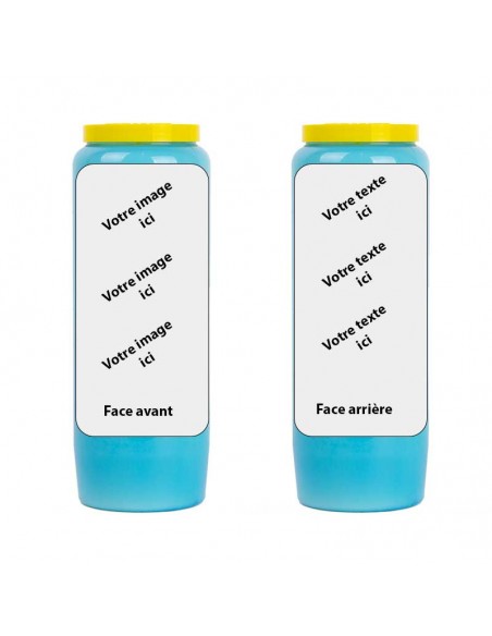 Vela de novena con tu imagen y texto - personalizable