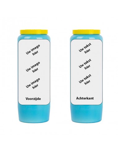 Novena candle with your image and text - customizable