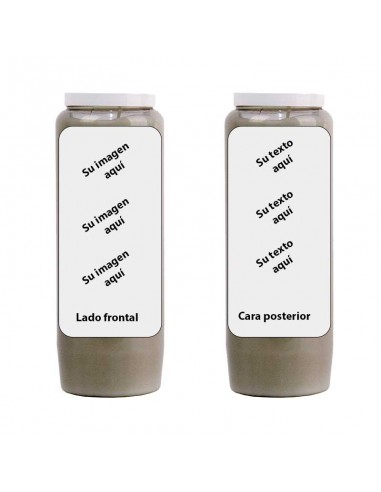 Novena kaars met uw afbeelding en tekst - aanpasbaar