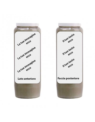 Candela Novena con immagine e testo personalizzabile