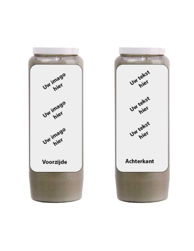 Bougie de neuvaine avec votre image et texte - personnalisable