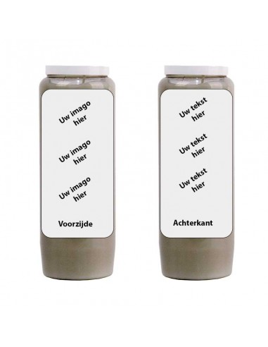 Novena kaars met uw afbeelding en tekst - aanpasbaar