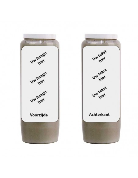 Novene Kerze mit Ihrem Bild und Text - individuell anpassbar