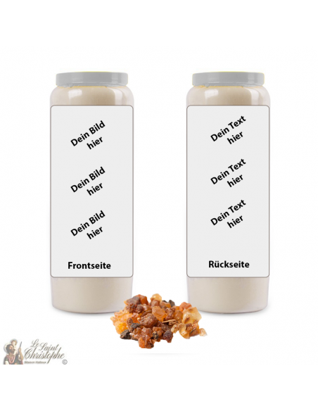 Novenakaars Mirre geparfumeerd - personaliseerbaar - doos 20 stuks