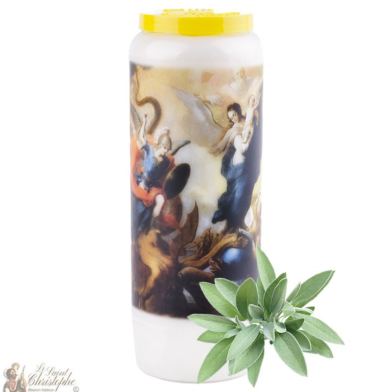 Salie geurende novene kaars voor zuivering - gebed