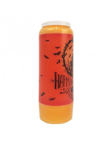 Candela novena arancione di Halloween - Casa stregata