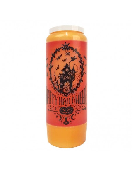 Halloween orange novena candle - Haunted Mansion