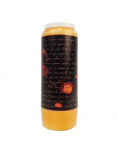 Candela novena arancione di Halloween - zucche di Samhain trasparenti