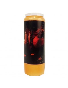 Halloween orange novena candle - Samhain pumpkins transparent