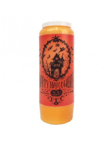 Halloween orange novena candles Haunted Mansion - box 20 pieces