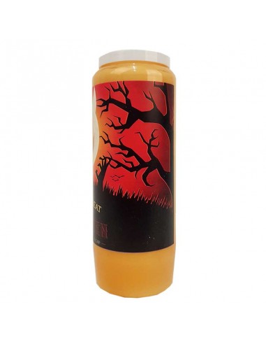 Candele novena arancioni di Halloween - Trick or Treat - cartone 20 pezzi