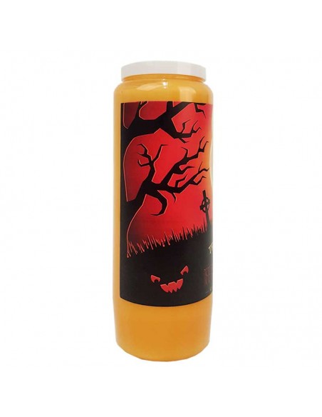 Halloween orange novena candles - Trick or Treat - 20 pieces box