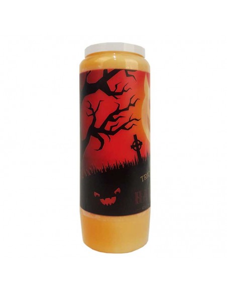Candele novena arancioni di Halloween - Trick or Treat 2 - cartone 20 pezzi