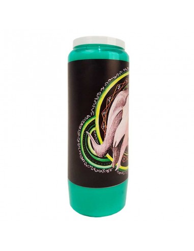 Green novena candles Halloween - Skull - carton 20 pieces