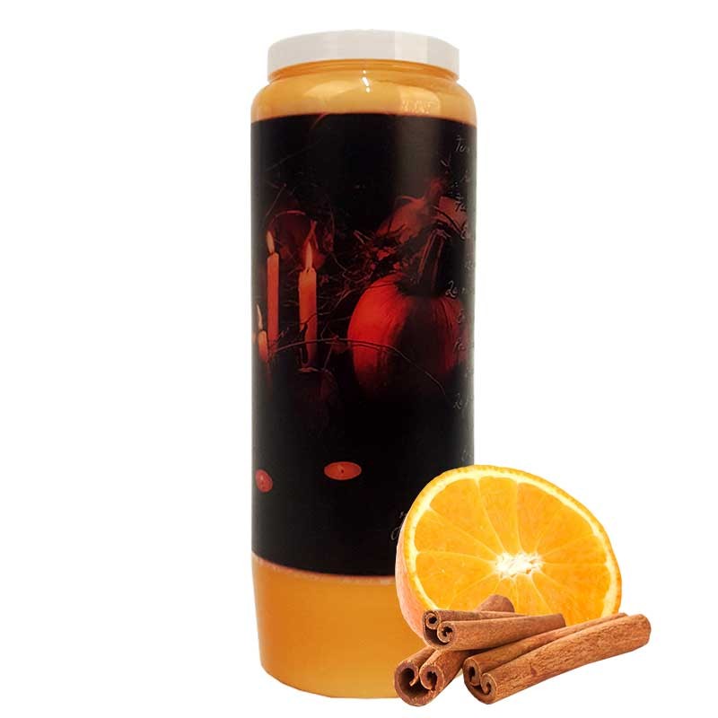 Candela novena di Halloween profumata all'arancia-cannella - zucca di Samhain 2