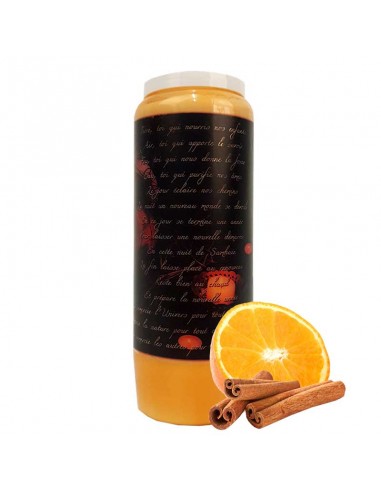 Halloween novena candle orange-cinnamon scented - Samhain pumpkin 2