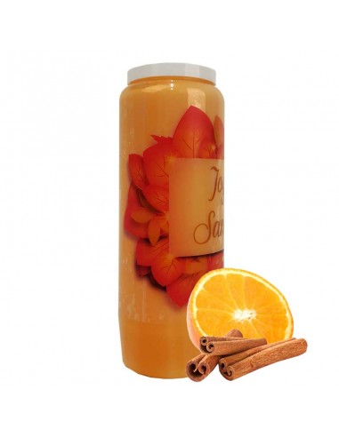 Halloween novene kaars oranje-kaneel geur - Samhain