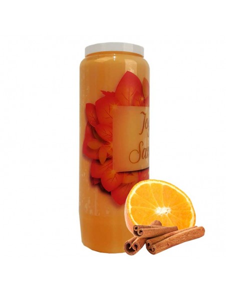 Halloween novena candle orange-cinnamon scented - Samhain