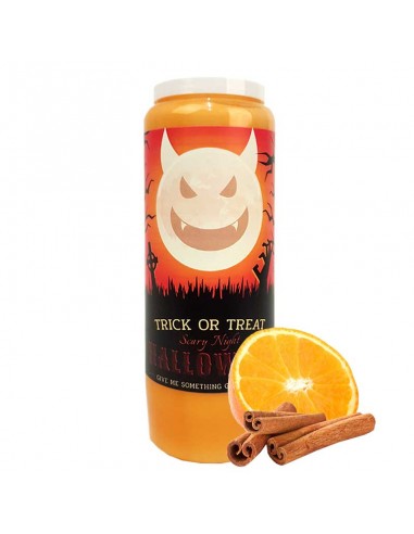 Halloween novene kaars oranje-kaneel geur - Trick or Treat