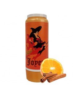 Vela de la novena de Halloween con aroma a naranja y canela - Bruja