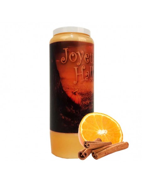 Novena candles orange-cinnamon scented Halloween pumpkin Box 20 pcs