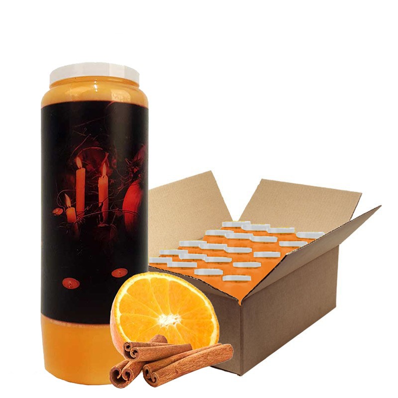 Novena kaarsen oranje-kaneel geurige Halloween Samhain 2 doos 20 stuks