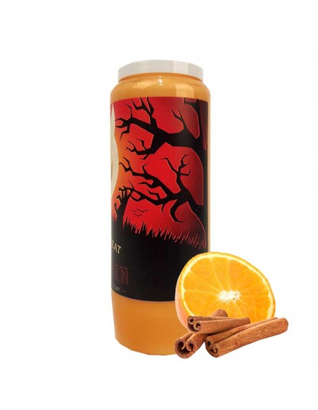 Halloween orange-cinnamon scented novena candles Trick-Treat - 20 pcs