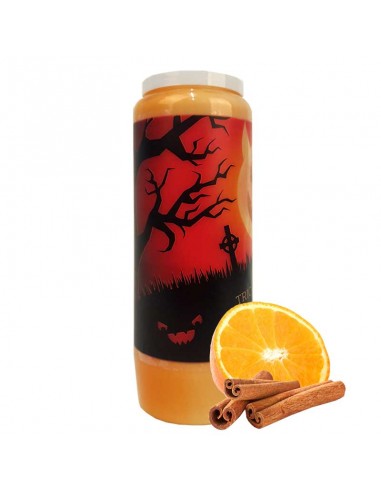 Velas Novena aroma naranja-canela Halloween Trick-Treat 2-20 unidades