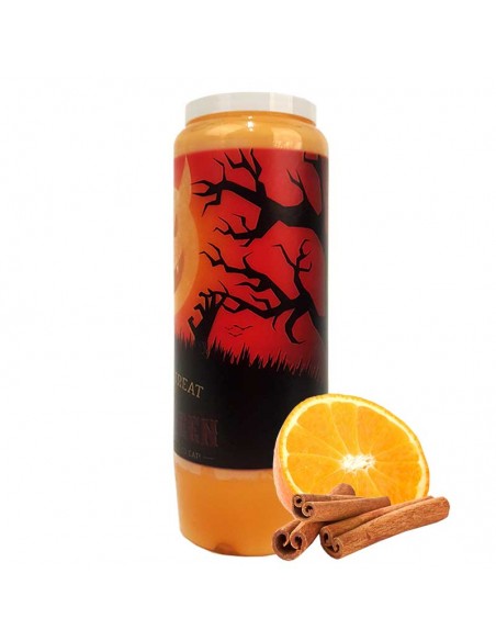 Velas Novena aroma naranja-canela Halloween Trick-Treat 2-20 unidades
