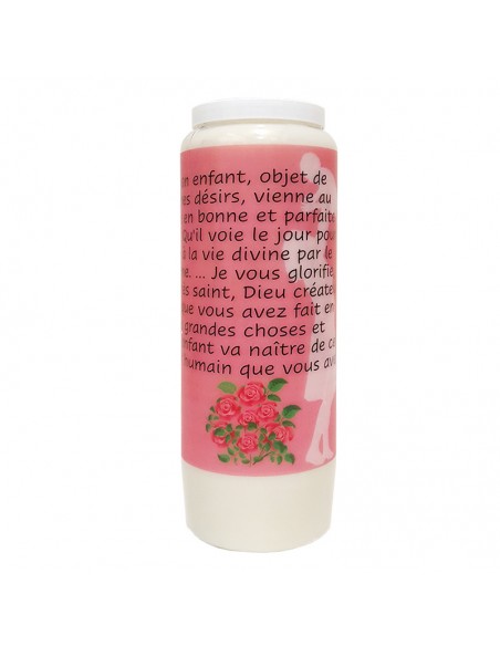 Novena candle for an unborn child - carton 20 pieces