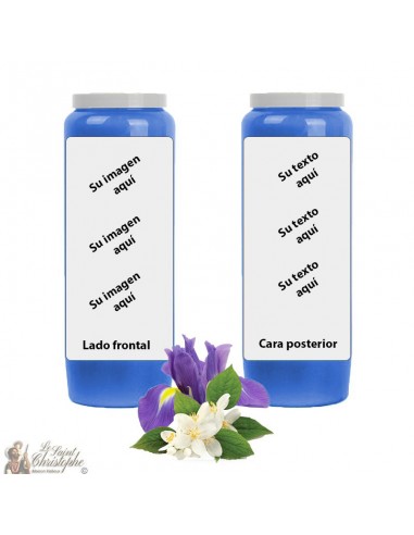 Novena candles scented with Jasmine and Iris - dark - box 20 pieces