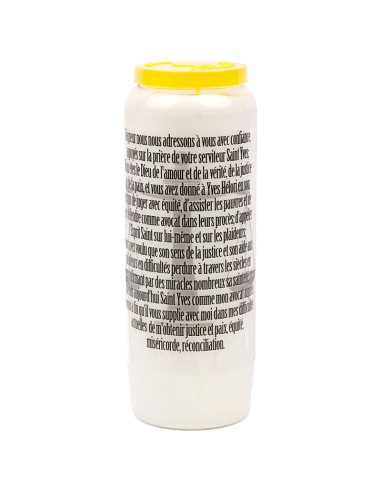 Novena candle to Saint Yves - carton 20 pieces
