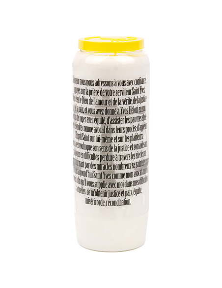 Novena candle to Saint Yves - carton 20 pieces