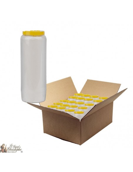 Novena candles with your image and text - customizable - box 20 pieces