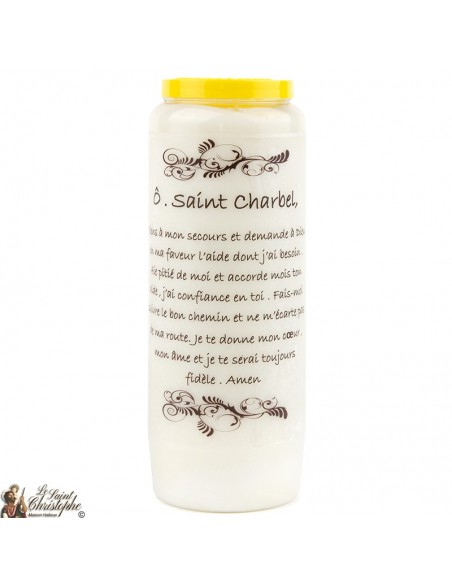 Novena candle to Saint Charbel - carton 20 pieces