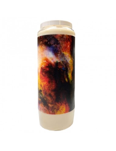 Vela moderna de novena con aroma de sándalo Jesús