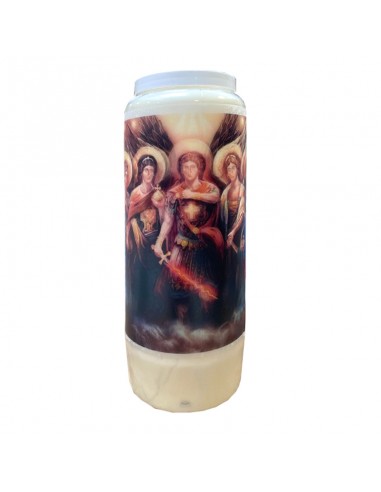 Candele della novena 7 arcangeli profumate alla mirra - scatola da 20