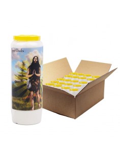 Bougie de neuvaine à Saint Onofre - carton 20 pièces
