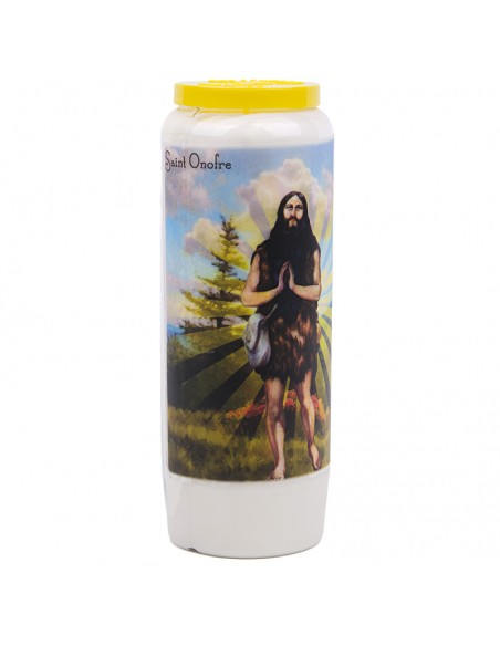 Novena candle to Saint Onofre - carton 20 pieces