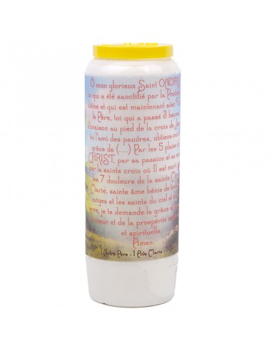 Novena candle to Saint Onofre - carton 20 pieces