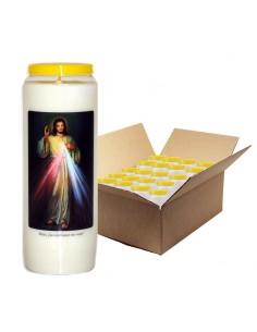 Vela Novena a Cristo Misericordioso - caja de 20 piezas