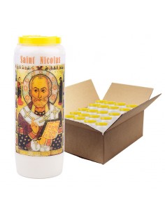 Candela Novena a San Nicola modello 1 - scatola da 20 pezzi